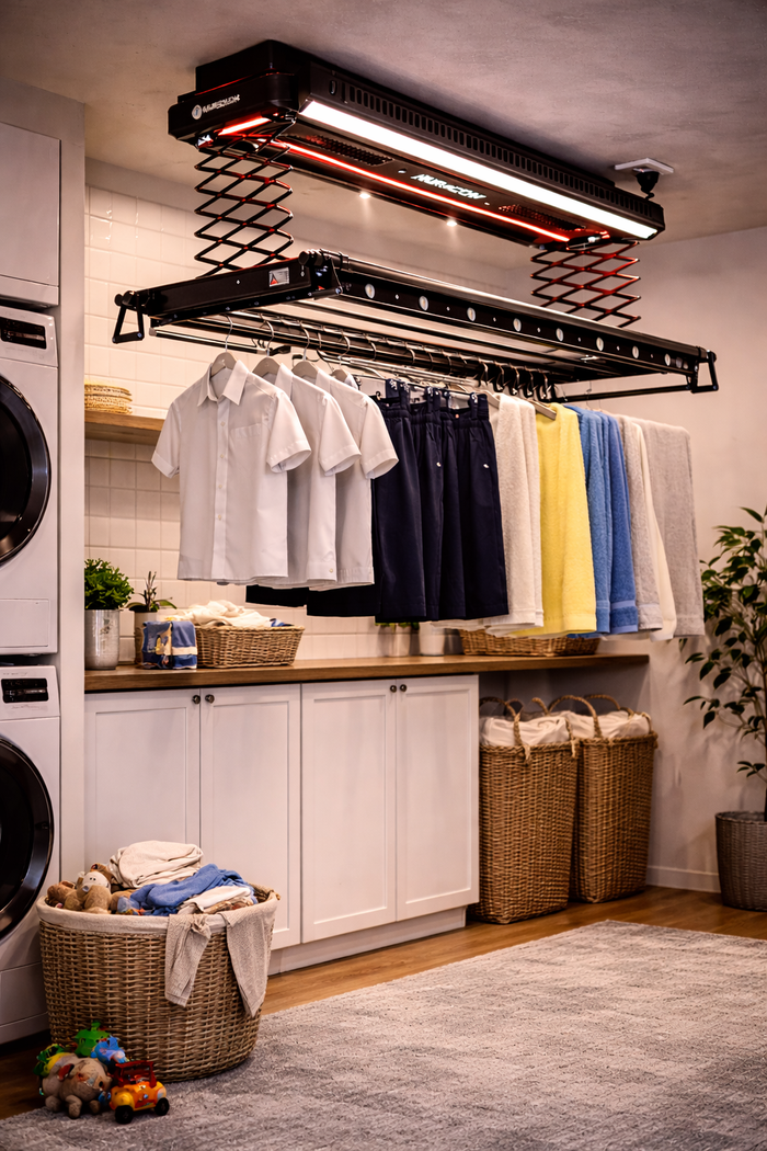 Families doing frequent laundry